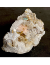 Mn Axinite on quartz with rhononite - M. Pu, Liguria, Italy
