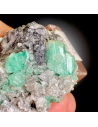 Emerald with pyrite, Muzo , Colombia