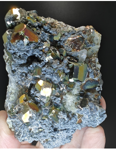 Iridescent Pyrite   Quartz- Westy kalimantan Indonesia 2