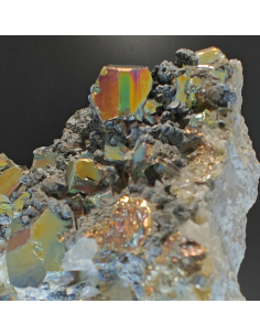 Iridescent Pyrite   Quartz- Westy kalimantan Indonesia