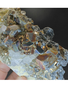 Iridescent Pyrite   Quartz- Westy kalimantan Indonesia