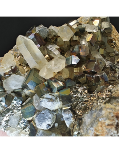 Iridescent Pyrite   Quartz- Westy kalimantan Indonesia