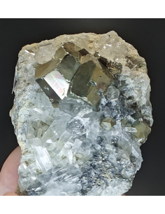 Iridescent Pyrite   Quartz- Westy kalimantan Indonesia