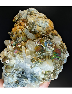 Iridescent Pyrite   Quartz- Westy kalimantan Indonesia 2