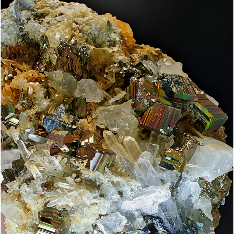 Iridescent Pyrite   Quartz- Westy kalimantan Indonesia