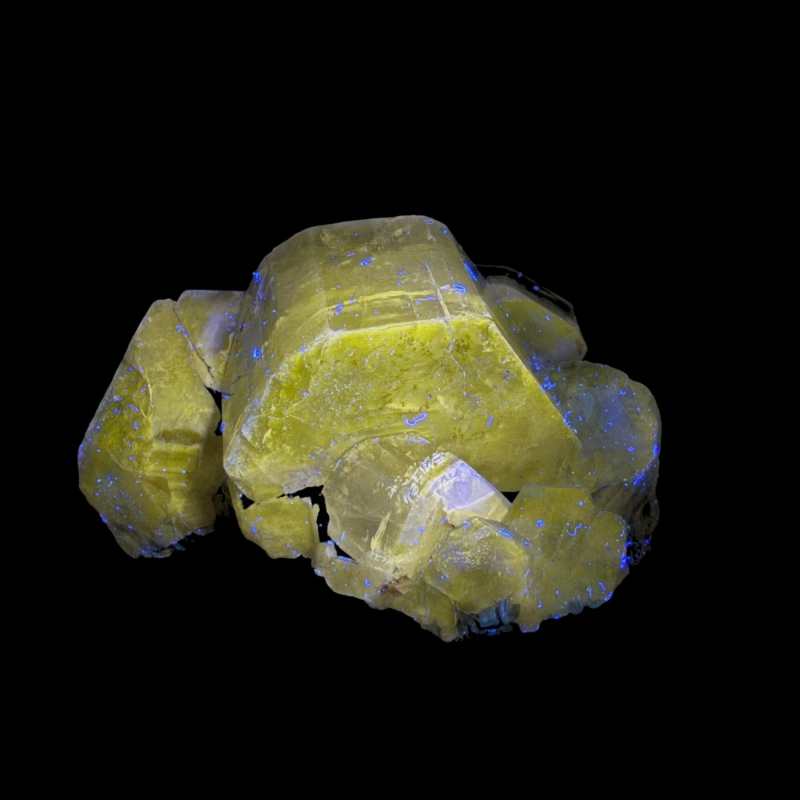 Fluorescent Apatite  - Panasqueira, Portugal