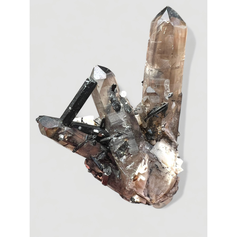 Smoky quartz, Aegirine, M. Malosa, Malawi