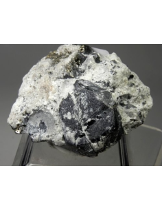 Bornite coating Pyrite - Milpillas Mine, Cuitaca, Mun. de Cananea, Sonora, Mexico