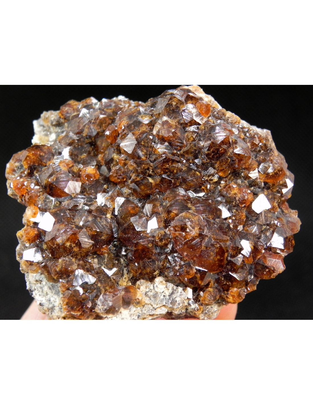 Fujian Province of China 138g SPESSARTINE GARNET Mixed Mineral Cluster Great Matrix from TONGBEI Yunxiao County
